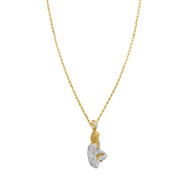 Detailed Diamond Buddha Pendant in 10k Yellow Gold .81 Ctw